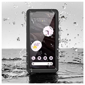 Google Pixel 7a Redpepper FS IP68 Vandtæt Cover - Sort