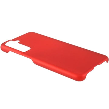 Samsung Galaxy S21 FE 5G Gummibelagt Plastik Cover - Rød