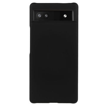 Google Pixel 6a Gummibelagt Plastik Cover - Sort