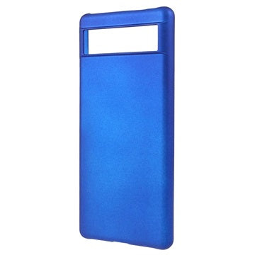 Google Pixel 6a Gummibelagt Plastik Cover - Blå