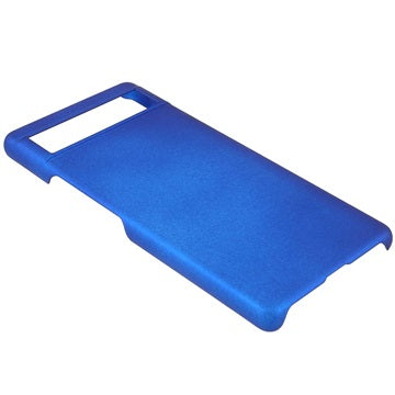 Google Pixel 6a Gummibelagt Plastik Cover - Blå