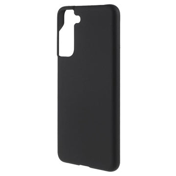 Samsung Galaxy S21 FE 5G Gummibelagt Plastik Cover - Sort