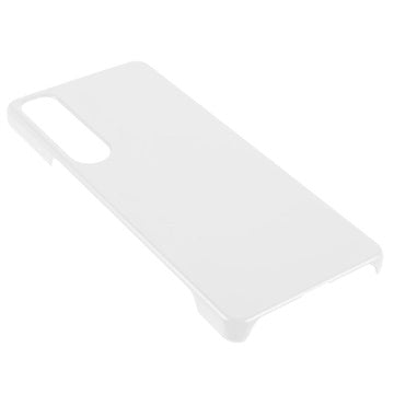 Sony Xperia 1 IV Gummibelagt Plastik Cover - Hvid