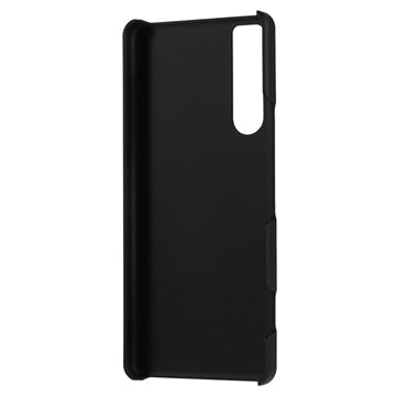 Sony Xperia 5 IV Gummibelagt Plastik Cover - Sort