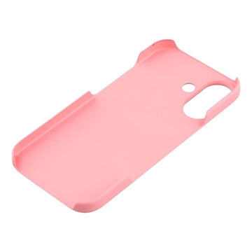 iPhone 17 Gummibelagt Plastik Cover - Pink