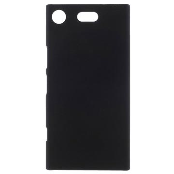 Sony Xperia XZ1 Compact Gummibelagt Plastik Cover - Sort