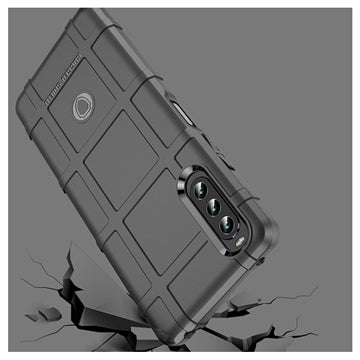 Sony Xperia 10 IV Rugged Shield TPU Cover - Sort