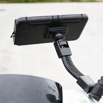 S2102 Vandtæt mobilholder til motorcykel - sort