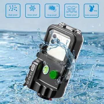 Sea Frogs SF-PH-01-PRO Universelt vandtæt telefonetui - 40m, IPX8 - Sort