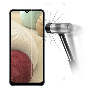 Saii 2-i-1 Samsung Galaxy A12 TPU Cover & Hærdet Glas