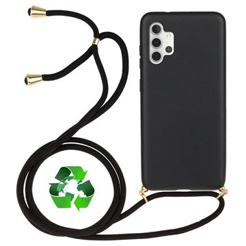Saii Eco Line Samsung Galaxy A32 5G/M32 5G Cover med Strap - Sort
