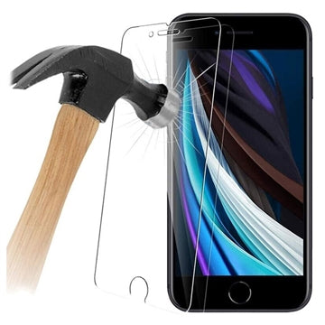 Saii Premium iPhone 6/6S/7/8/SE (2020)/SE (2022) Hærdet Glas - 9H - 2 Stk.