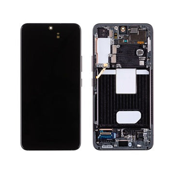Samsung Galaxy S22 5G Skærm & For Cover GH82-27520A - Sort
