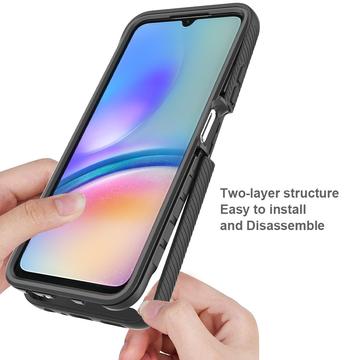 Samsung Galaxy A05s 360 Beskyttelse Cover - Blå / Klar
