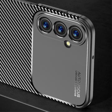 Samsung Galaxy A05s Beetle Karbonfiber TPU Cover - Sort