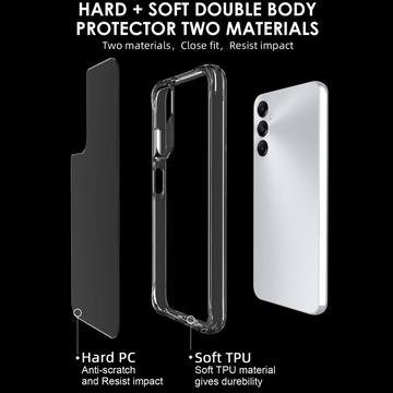 Samsung Galaxy A05s Ridsefast Hybrid Cover - Gennemsigtig