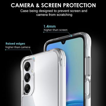 Samsung Galaxy A05s Ridsefast Hybrid Cover - Gennemsigtig