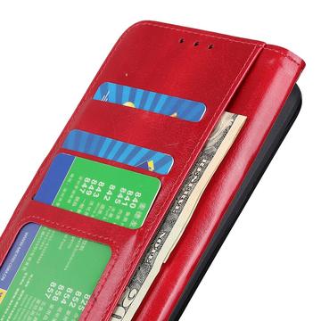 Samsung Galaxy A05s Pung Taske med Magnetisk Lukning - Rød