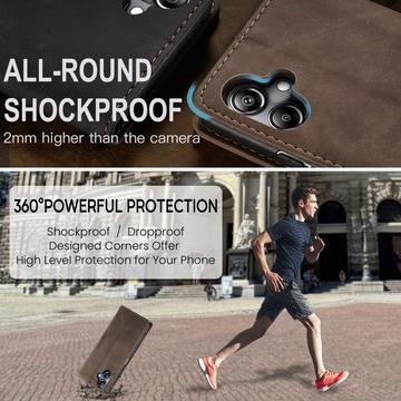 Samsung Galaxy A06 Caseme 013 Series Pung - Kaffe