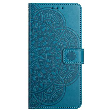 Samsung Galaxy A06 Mandala Series Etui med Pung - Blå