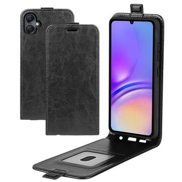 Samsung Galaxy A06 Vertikal Flip Cover med Kortholder - Sort