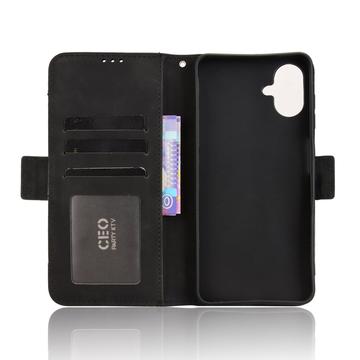 Samsung Galaxy A07 4G Kortholder Pung Etui - Sort