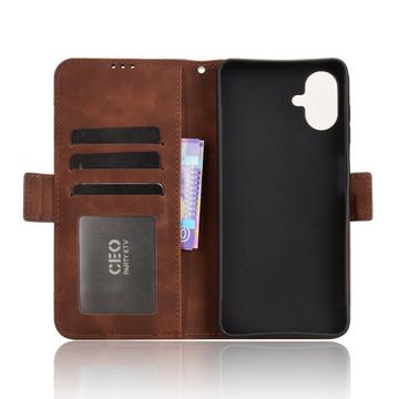 Samsung Galaxy A07 4G Kortholder Pung Etui - Brun