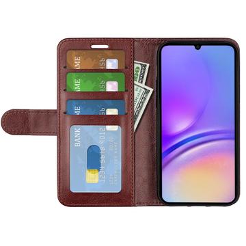 Samsung Galaxy A07 4G Pung Etui med Stativ - Brun