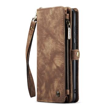Samsung Galaxy A12 Caseme 2-i-1 Multifunktionel Pung - Brun