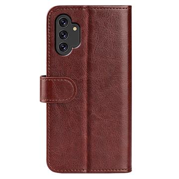 Samsung Galaxy A13 Pung Taske med Magnetisk Lukning - Brun