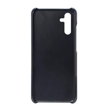 Samsung Galaxy A14/A14 5G Belagt Plastikcover med Kortlommer - Blå