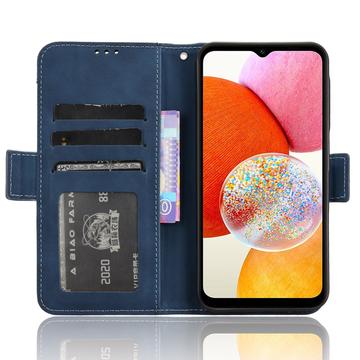 Samsung Galaxy A15 Pung Cover med Kortholder - Blå