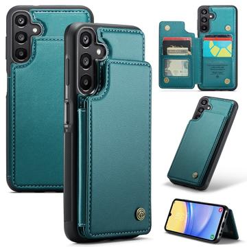 Samsung Galaxy A15 Caseme C22-etui RFID-kortpung - grøn