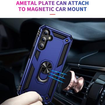 Samsung Galaxy A15 Hybrid Cover med Ring Holder - Blå