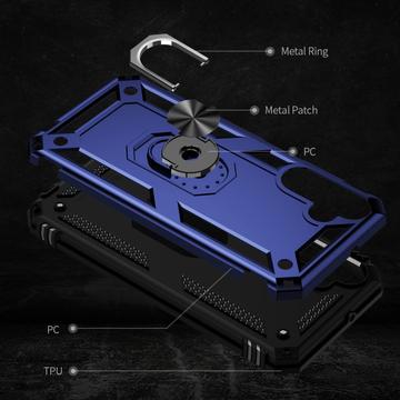 Samsung Galaxy A15 Hybrid Cover med Ring Holder - Blå