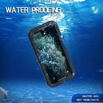 Samsung Galaxy A15 Redpepper A Series IP68 vandtæt etui - sort / klar