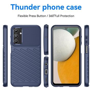 Samsung Galaxy A15 Thunder Series TPU Cover - Blå