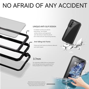 Samsung Galaxy A16 Redpepper IP68 Vandtæt Cover - Sort / Klar