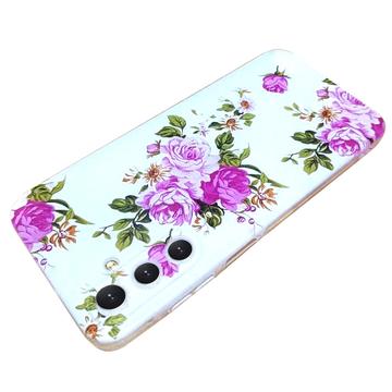 Samsung Galaxy A16 Stilfuld Ultra-Slim TPU Cover - Rose Blomst