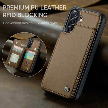 Samsung Galaxy A17 Caseme C22-etui RFID-kortpung - brun