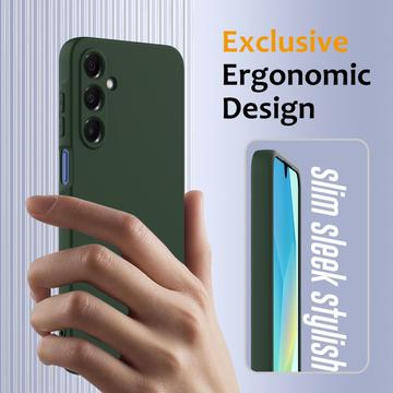 Samsung Galaxy A17 Liquid Silikone Cover - MagSafe Kompatibel - Mørkegrøn