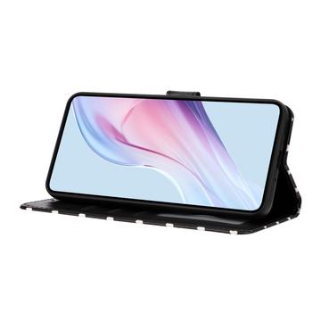 Samsung Galaxy A17/A26 Pung Etui med Prikket Mønster - Sort