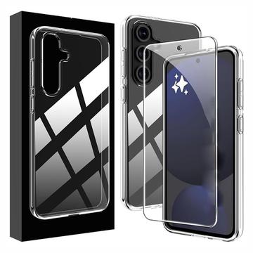 Samsung Galaxy A17 Saii 2-i-1 TPU Cover & Skærmbeskyttelse Hærdet Glas