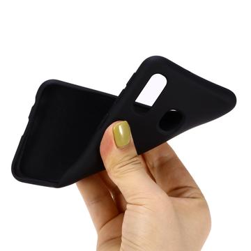 Samsung Galaxy A20e Liquid Silicone Cover - Sort