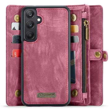 Samsung Galaxy A25 Caseme 008 2-i-1 Multifunktionel Pung - Rød