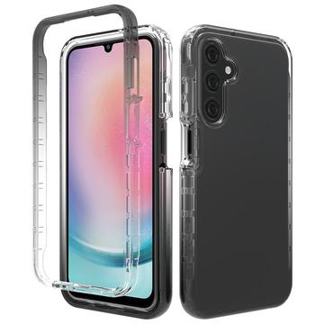 Samsung Galaxy A25 Gradient Series Hybrid Cover - Sort / Gennemsigtig