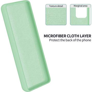 Samsung Galaxy A25 Liquid Silikone Cover med Strop - Grøn