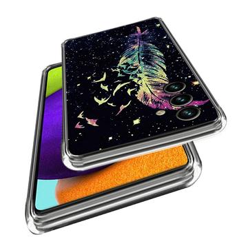 Samsung Galaxy A25 Stilfuld Ultra-Slim TPU Cover - Fjer