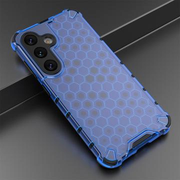 Samsung Galaxy A26 Honeycomb Armored Hybrid Cover - Blå