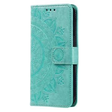 Samsung Galaxy A26 Mandala Series Etui med Pung - Grøn